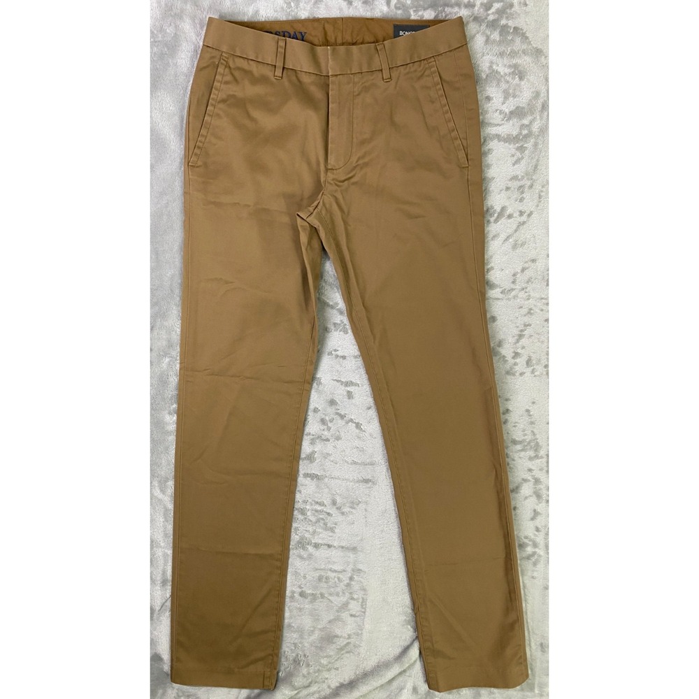 Bonobos Weekday Warrior Thursday Dress Pants Mens 28x32 True Khaki Slim Straight